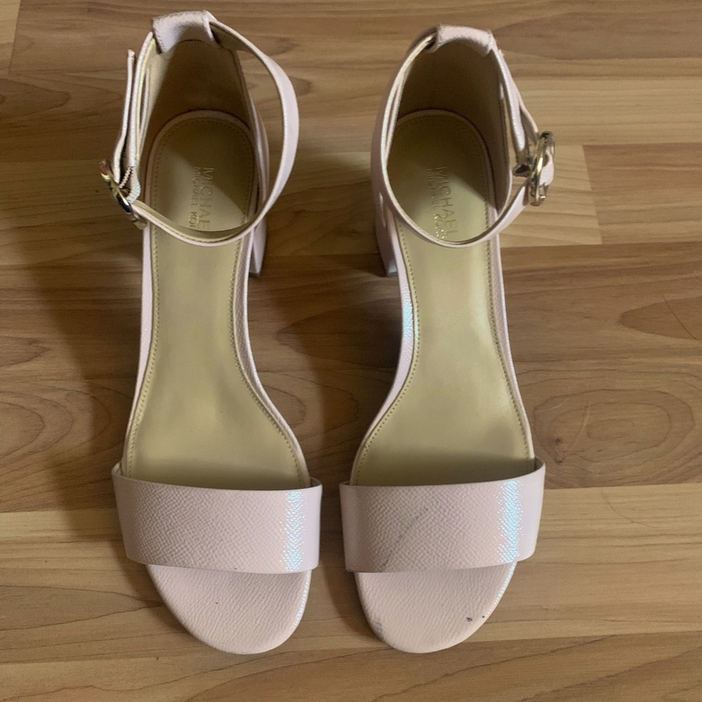 Michael Kors Lena Block Heel Sandals Pink